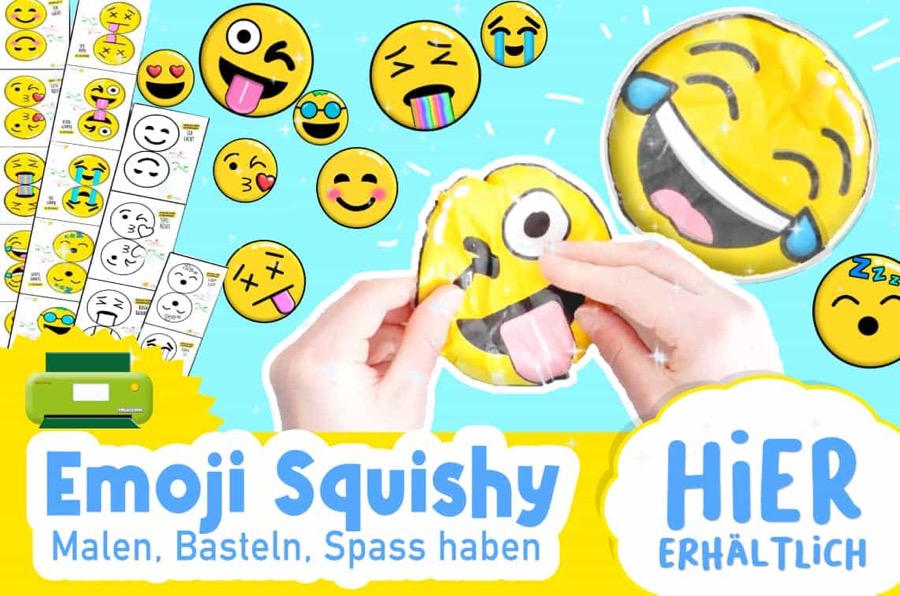 emoji vorlage basteln squishy tobilotta sommer diy ideen kinder eduki