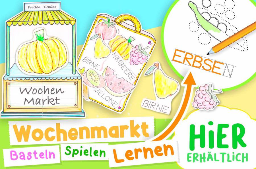 früchte gemüse silben lernen vorlage eduki