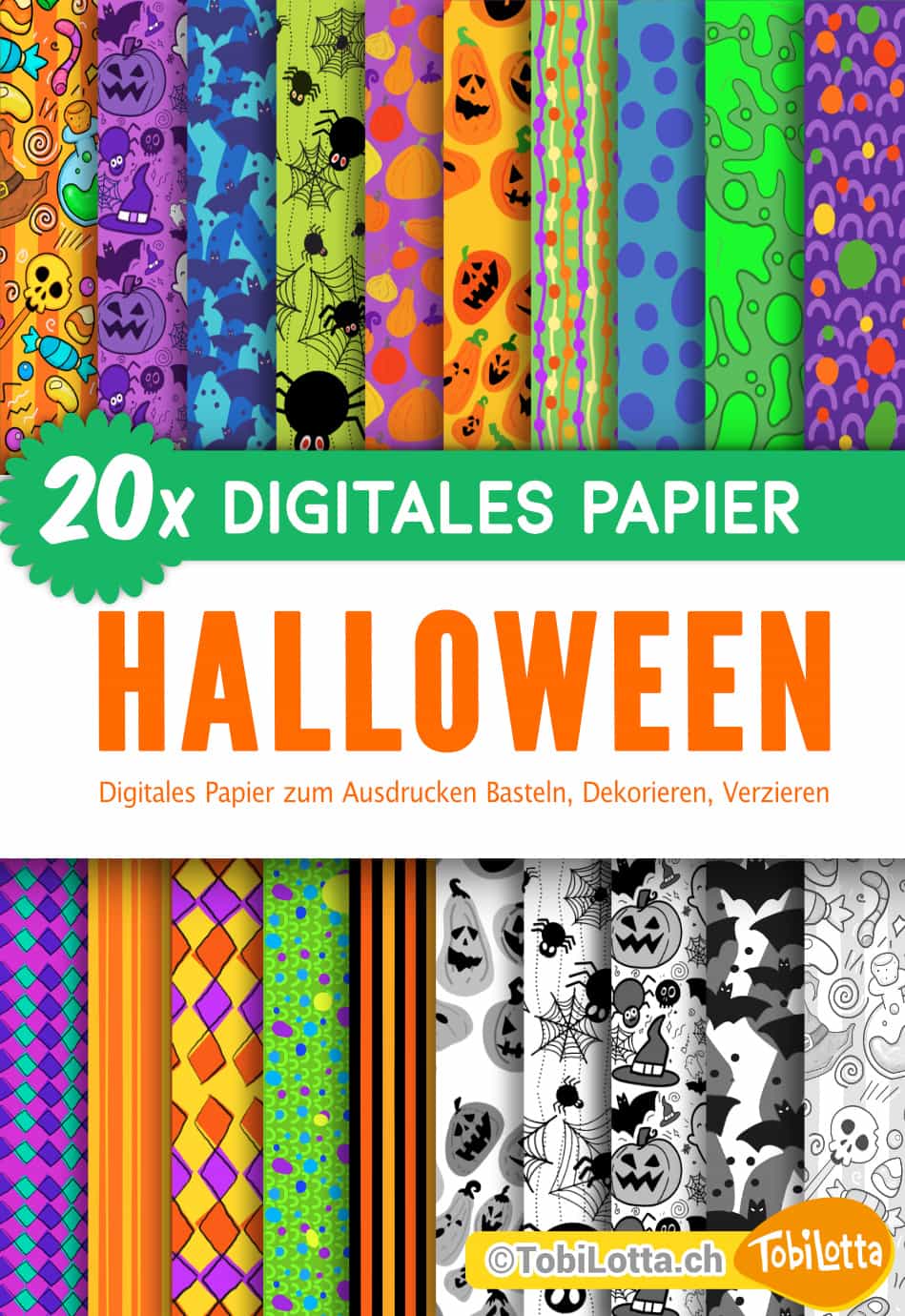 Halloween-Digital-Papier-zum-Ausdrucken bine brändle