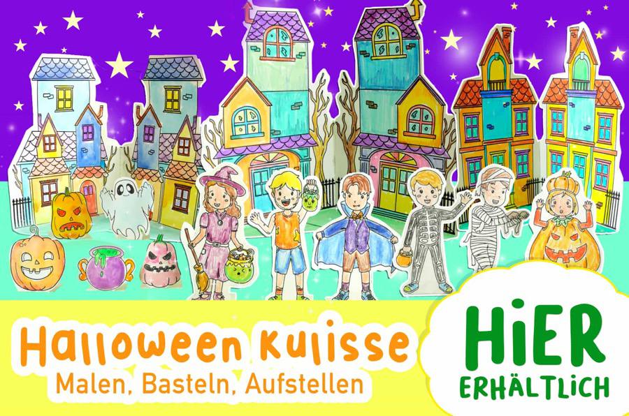 halloween basteln kinder vorlagen herunterladen ausdrucken