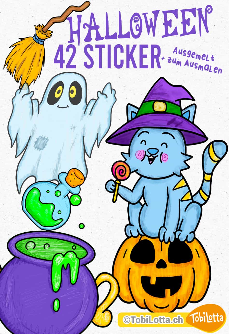 Halloween sticker ausmalvorlage kinder vorlagen Aufkleber Badges zum Ausdrucken Ausmalvorlage Halloween Katze, Kürbis, Frankenstein, Süssigkeiten, Hexenbesen, Hexenhut, Hexenkugel 3