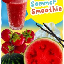 Wassermelone, Smoothie, Erdbeer, Sommerrezept, Sommergetränk, Smoothie-Rezepte, Kinder-Smoothie.