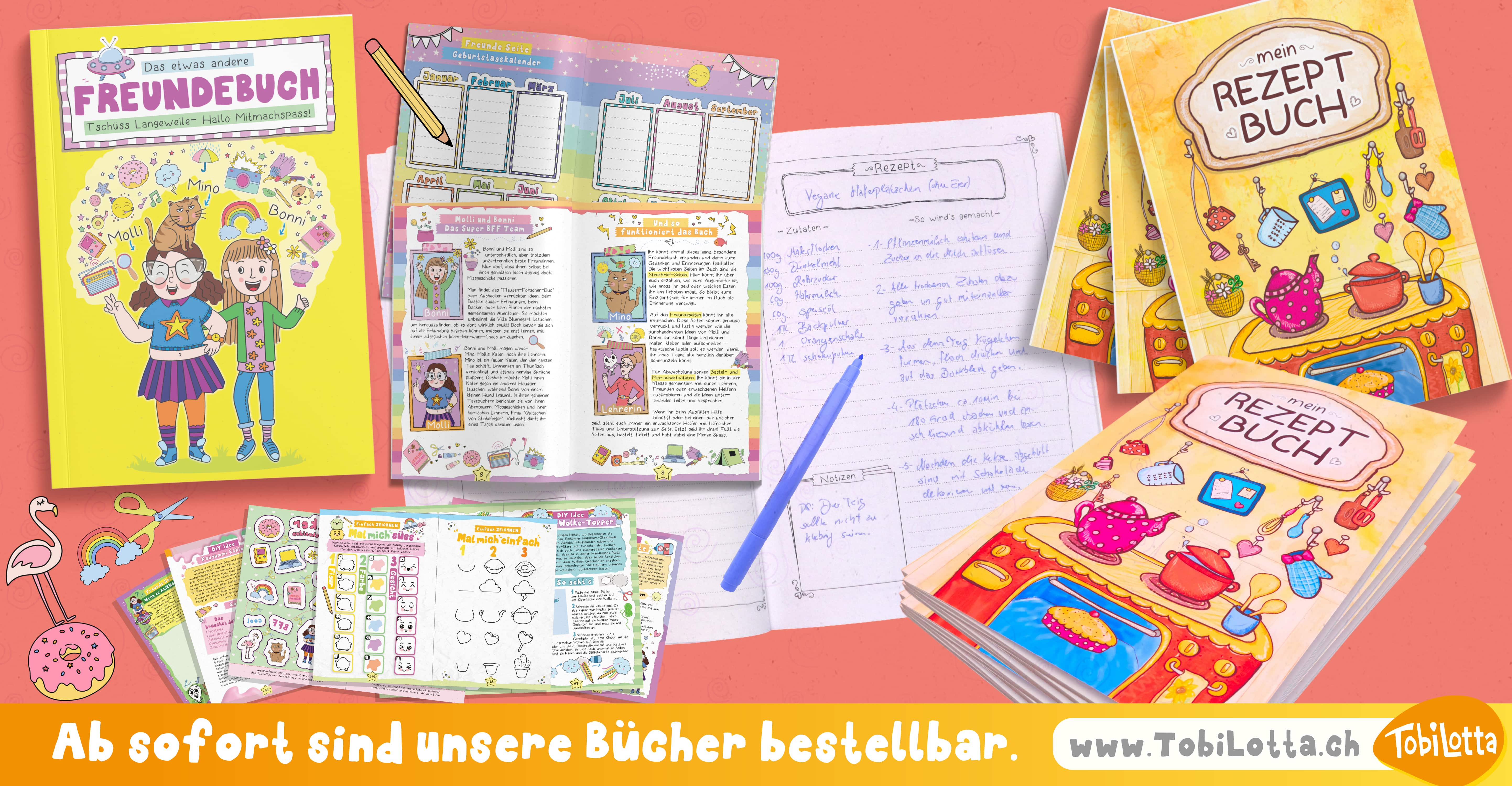 TobiLotta Buch Kinderbücher rezeptbuch rezeptbücher zum selberschreiben diy rezeptbuch 