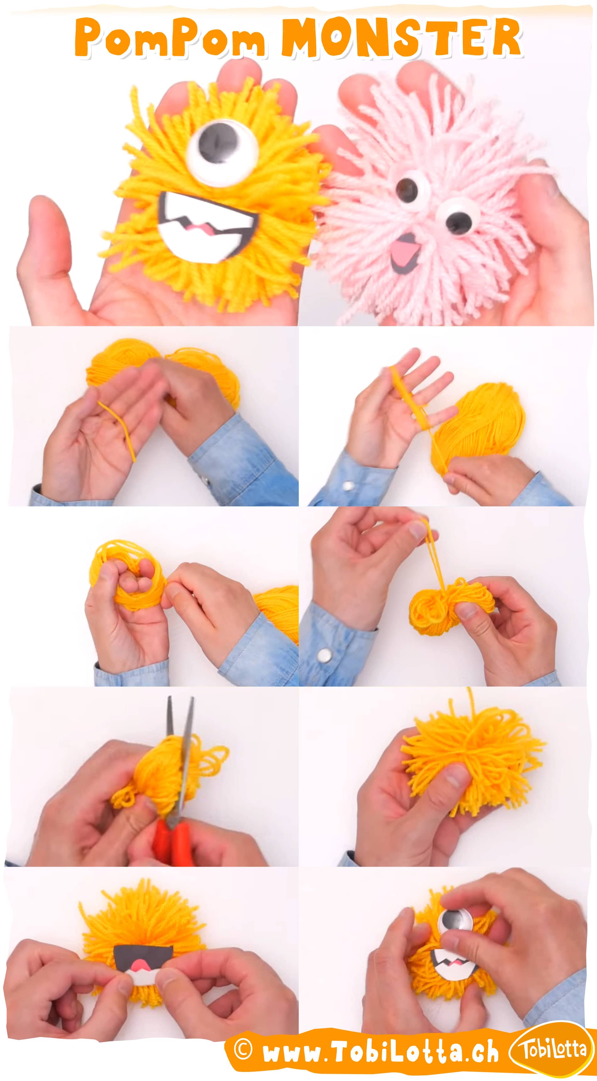 Wollmonster basteln, DIY Wollmonster, Bastelideen Kinder, Basteln mit Wolle, einfache Bastelanleitung, Kinder DIY Projekte, Kreative Bastelideen, Basteln für Kinder, Pompon Monster, Basteln mit Garn, DIY Pompon Monster, Basteln Anleitung Kinder, Basteln mit Papier, lustige Bastelideen, Wackelaugen basteln, Monster basteln, Pompon basteln, Wolle DIY Projekte, Bastelideen mit Kindern, Basteln für Kleinkinder, Basteln für Vorschulkinder, Kreative DIY Ideen, DIY Monster für Kinder, Kinderbasteln mit Wolle, DIY Spielzeug basteln, Basteln lernen, Wolle kreativ nutzen, Einfache Bastelprojekte, Bunte DIY Ideen, Kinder DIY Anleitung. pom pom wickeln hand pon pon anleitung einfach hand