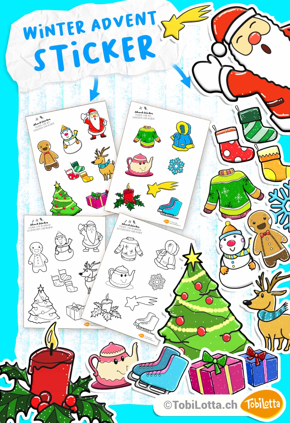 Winter-Advent-sticker-4-Vorlage-bögen-zum-ausdrucken-shop- etsy sticker winter weihnachten kawaii kinder stickerbögen herunterladen kaufen download gratis bastelbogen